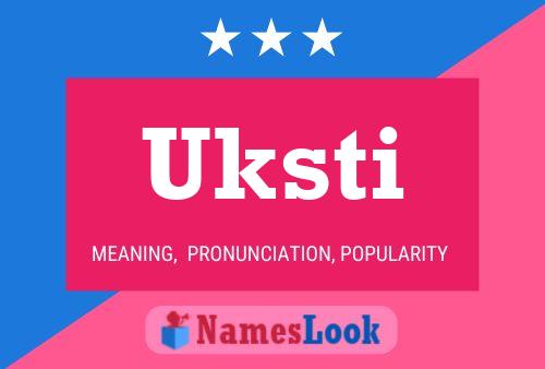 ملصق اسم Uksti