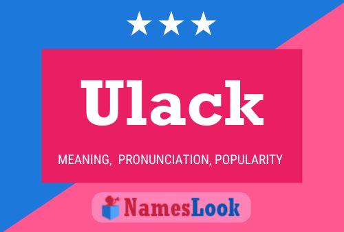 ملصق اسم Ulack