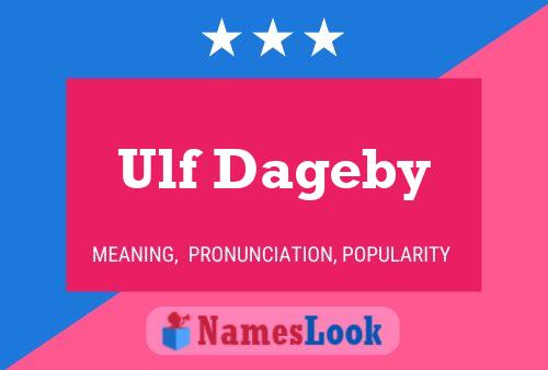 ملصق اسم Ulf Dageby