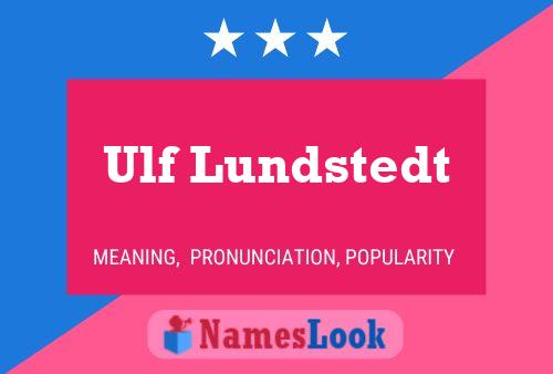 ملصق اسم Ulf Lundstedt