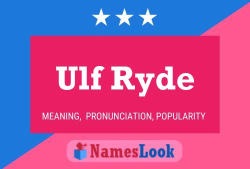 ملصق اسم Ulf Ryde