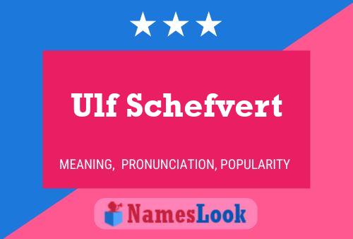 ملصق اسم Ulf Schefvert