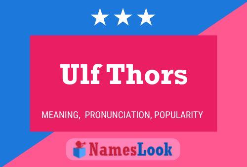 ملصق اسم Ulf Thors