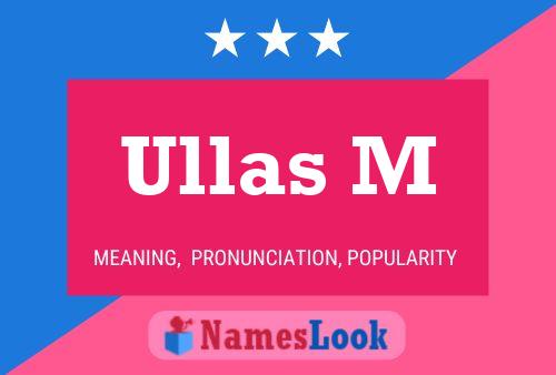 ملصق اسم Ullas M