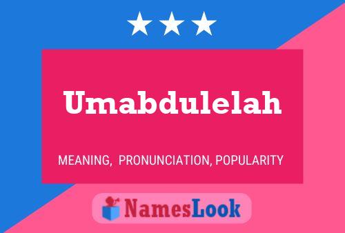 ملصق اسم Umabdulelah