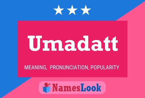 ملصق اسم Umadatt