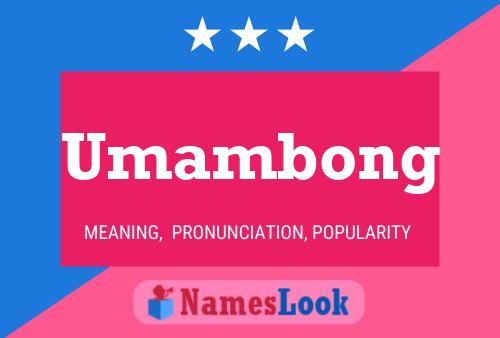 ملصق اسم Umambong