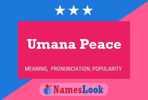 ملصق اسم Umana Peace