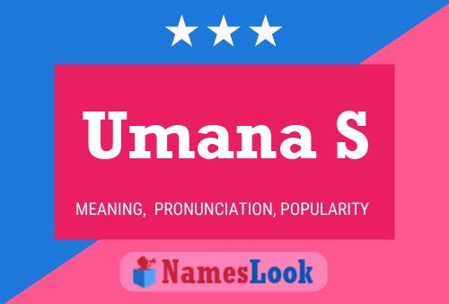 ملصق اسم Umana S