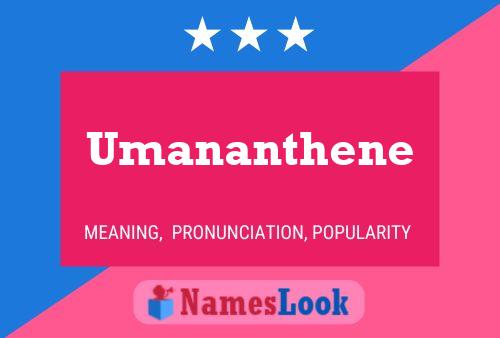 ملصق اسم Umananthene