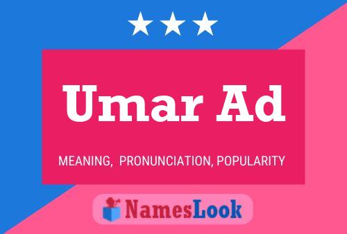 ملصق اسم Umar Ad