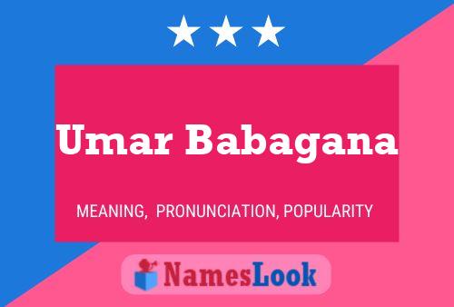 ملصق اسم Umar Babagana