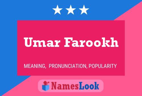 ملصق اسم Umar Farookh