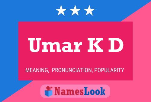 ملصق اسم Umar K D