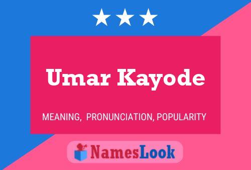 ملصق اسم Umar Kayode