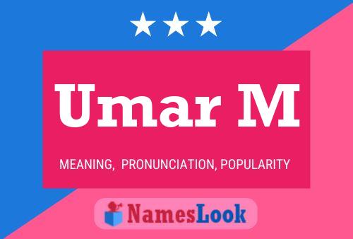 ملصق اسم Umar M