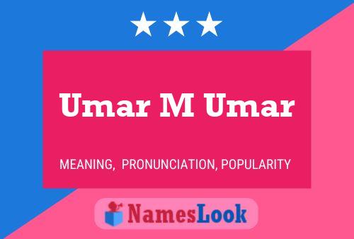 ملصق اسم Umar M Umar