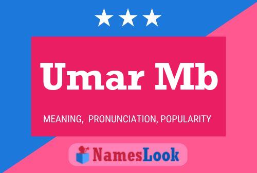 ملصق اسم Umar Mb