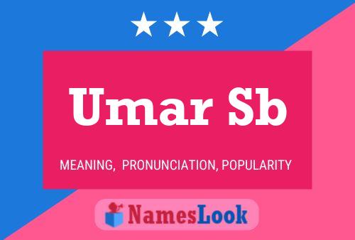 ملصق اسم Umar Sb