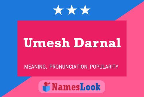 ملصق اسم Umesh Darnal