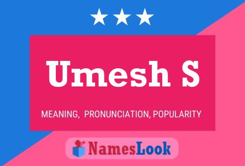 ملصق اسم Umesh S