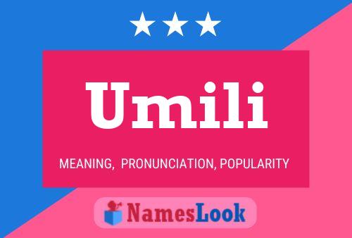 ملصق اسم Umili