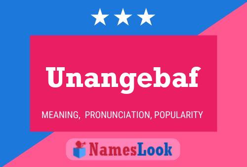 ملصق اسم Unangebaf