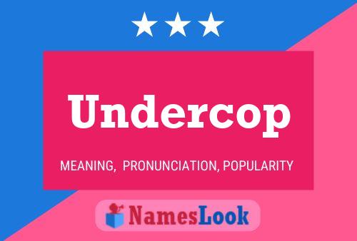 ملصق اسم Undercop