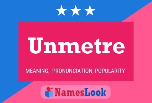 ملصق اسم Unmetre