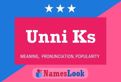 ملصق اسم Unni Ks