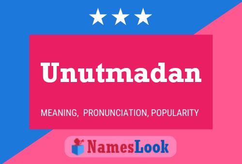 ملصق اسم Unutmadan