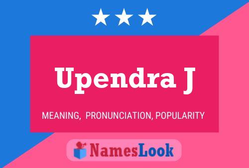 ملصق اسم Upendra J