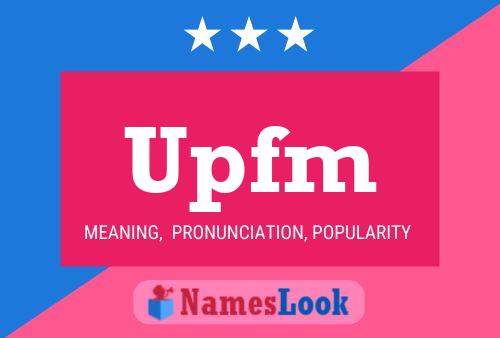 ملصق اسم Upfm