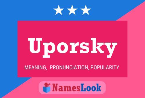 ملصق اسم Uporsky