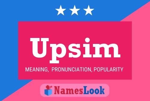 ملصق اسم Upsim