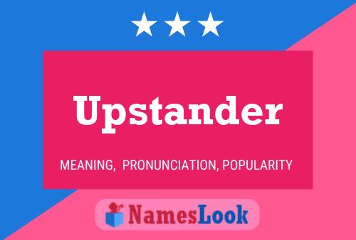 ملصق اسم Upstander