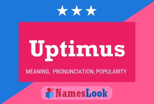 ملصق اسم Uptimus