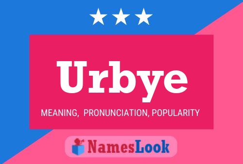 ملصق اسم Urbye