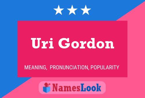 ملصق اسم Uri Gordon