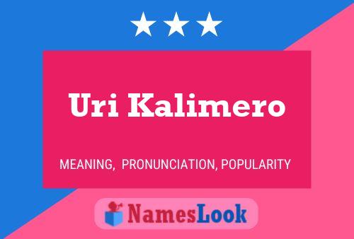 ملصق اسم Uri Kalimero