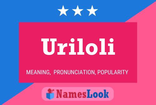 ملصق اسم Uriloli