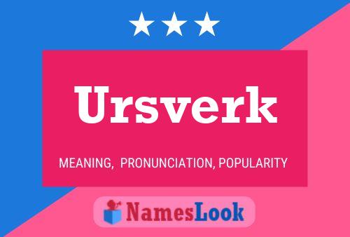 ملصق اسم Ursverk