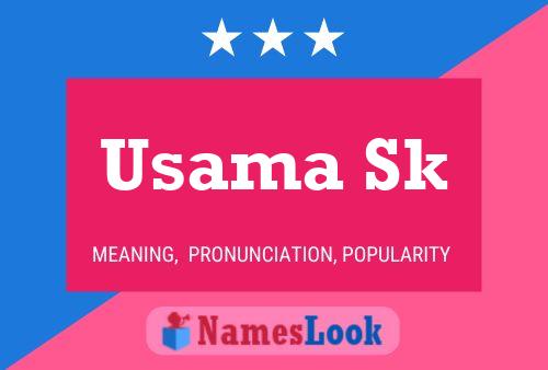 ملصق اسم Usama Sk