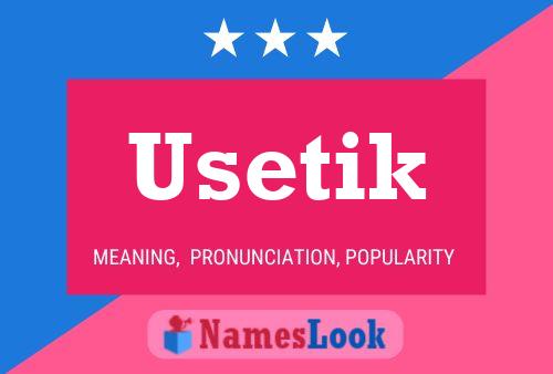 ملصق اسم Usetik