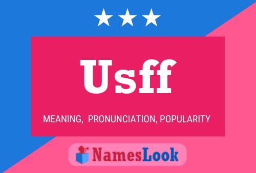 ملصق اسم Usff