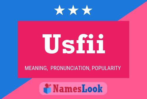 ملصق اسم Usfii