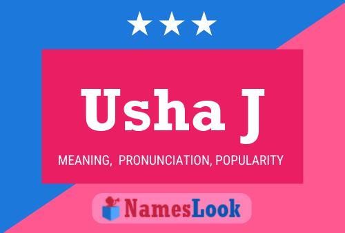 ملصق اسم Usha J