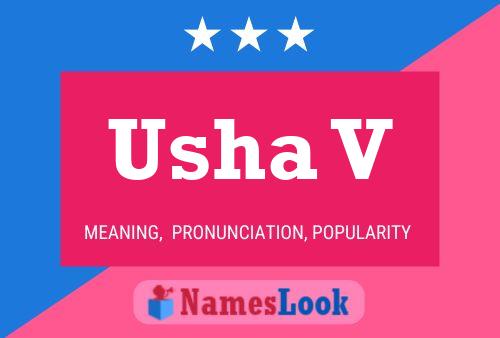 ملصق اسم Usha V