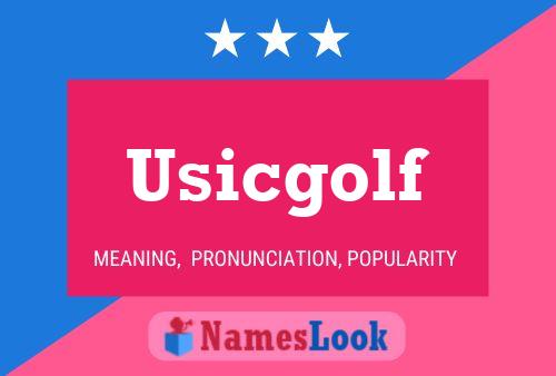 ملصق اسم Usicgolf