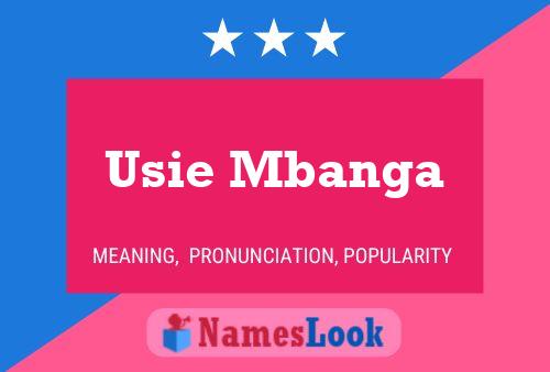 ملصق اسم Usie Mbanga